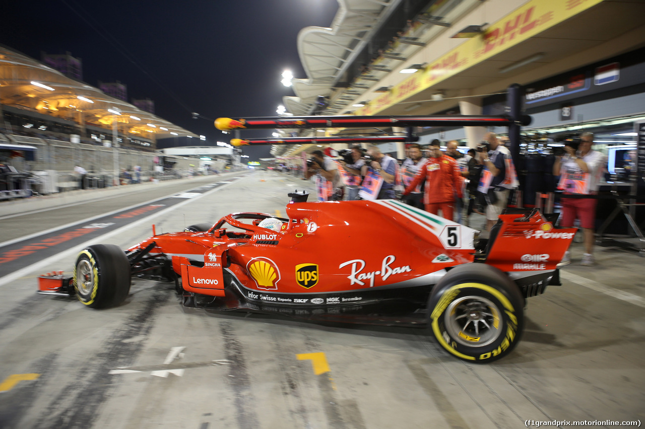GP BAHRAIN, 06.04.2018 - Prove Libere 2, Sebastian Vettel (GER) Ferrari SF71H