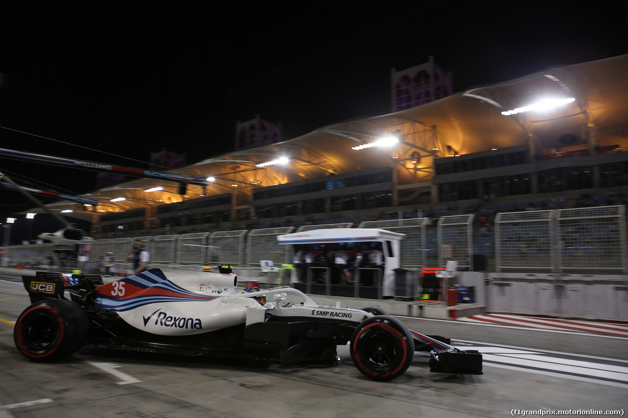 GP BAHRAIN, 06.04.2018 - Prove Libere 2, Sergey Sirotkin (RUS) Williams FW41