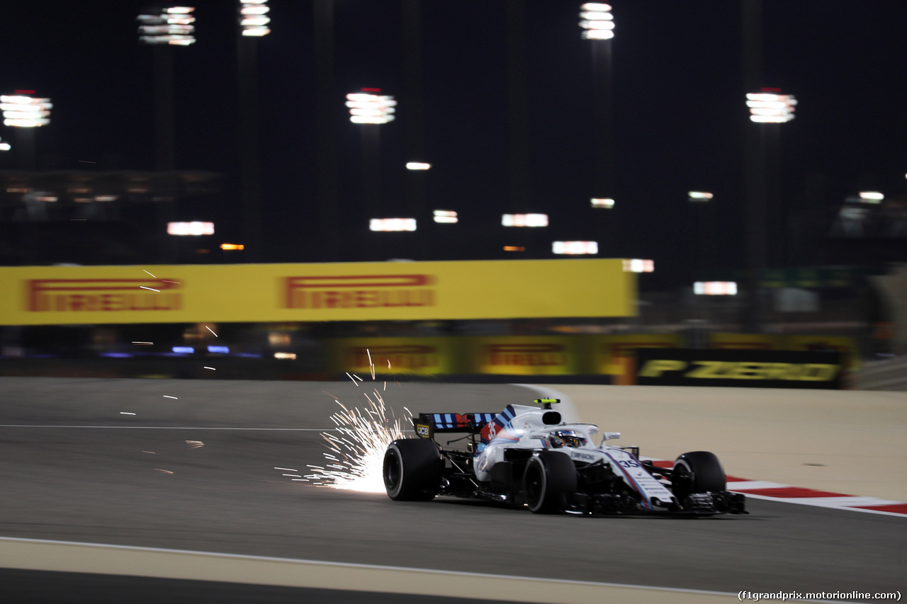 GP BAHRAIN, 06.04.2018 - Prove Libere 2, Sergey Sirotkin (RUS) Williams FW41