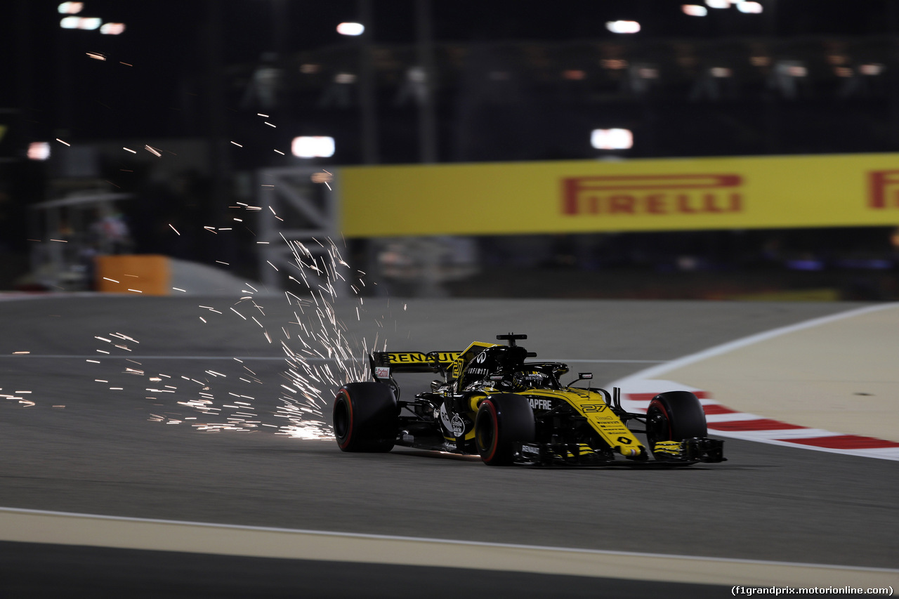 GP BAHRAIN, 06.04.2018 - Prove Libere 2, Nico Hulkenberg (GER) Renault Sport F1 Team RS18