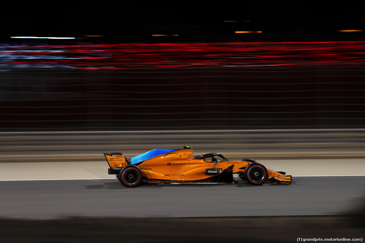 GP BAHRAIN, 06.04.2018 - Prove Libere 2, Stoffel Vandoorne (BEL) McLaren MCL33