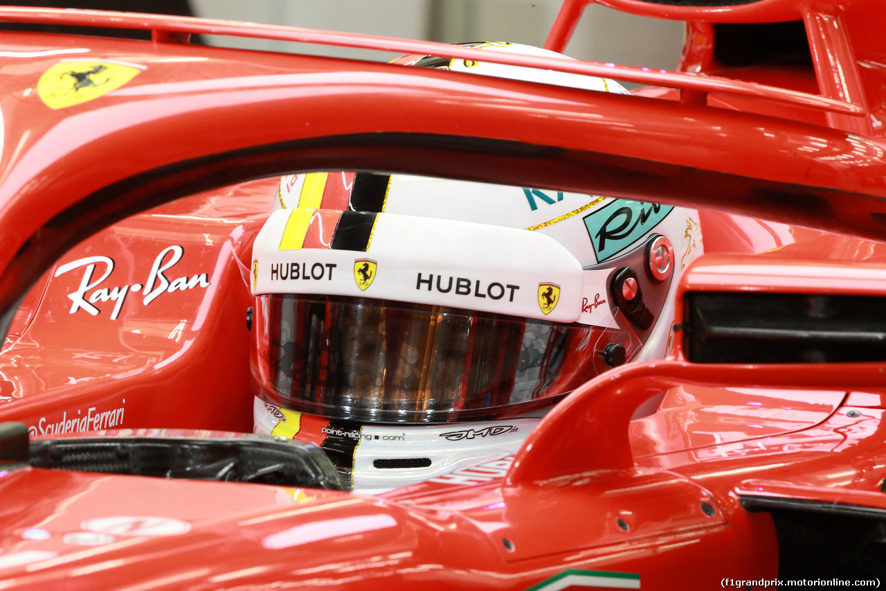 GP BAHRAIN, 06.04.2018 - Prove Libere 2, Sebastian Vettel (GER) Ferrari SF71H