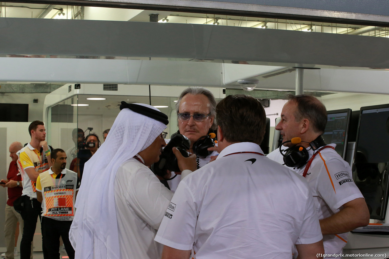 GP BAHRAIN, 06.04.2018 - Prove Libere 2, Mansour Ojeh, McLaren shareholder