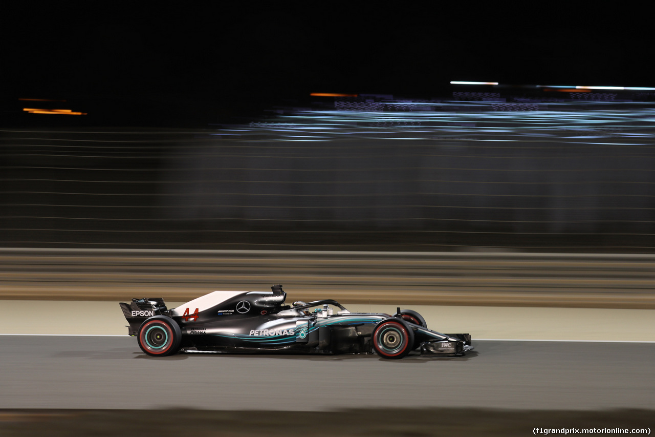 GP BAHRAIN, 06.04.2018 - Prove Libere 2, Lewis Hamilton (GBR) Mercedes AMG F1 W09