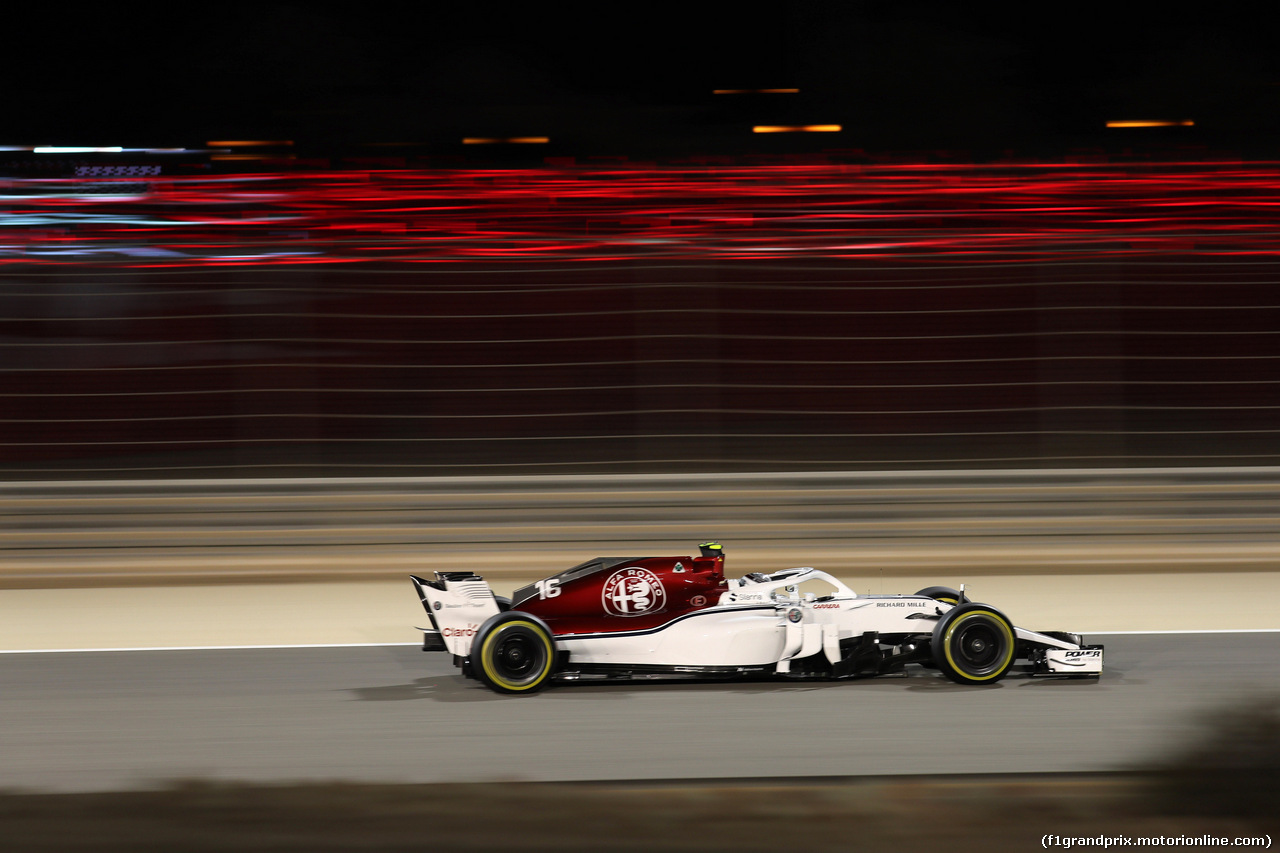 GP BAHRAIN, 06.04.2018 - Prove Libere 2, Charles Leclerc (MON) Sauber C37