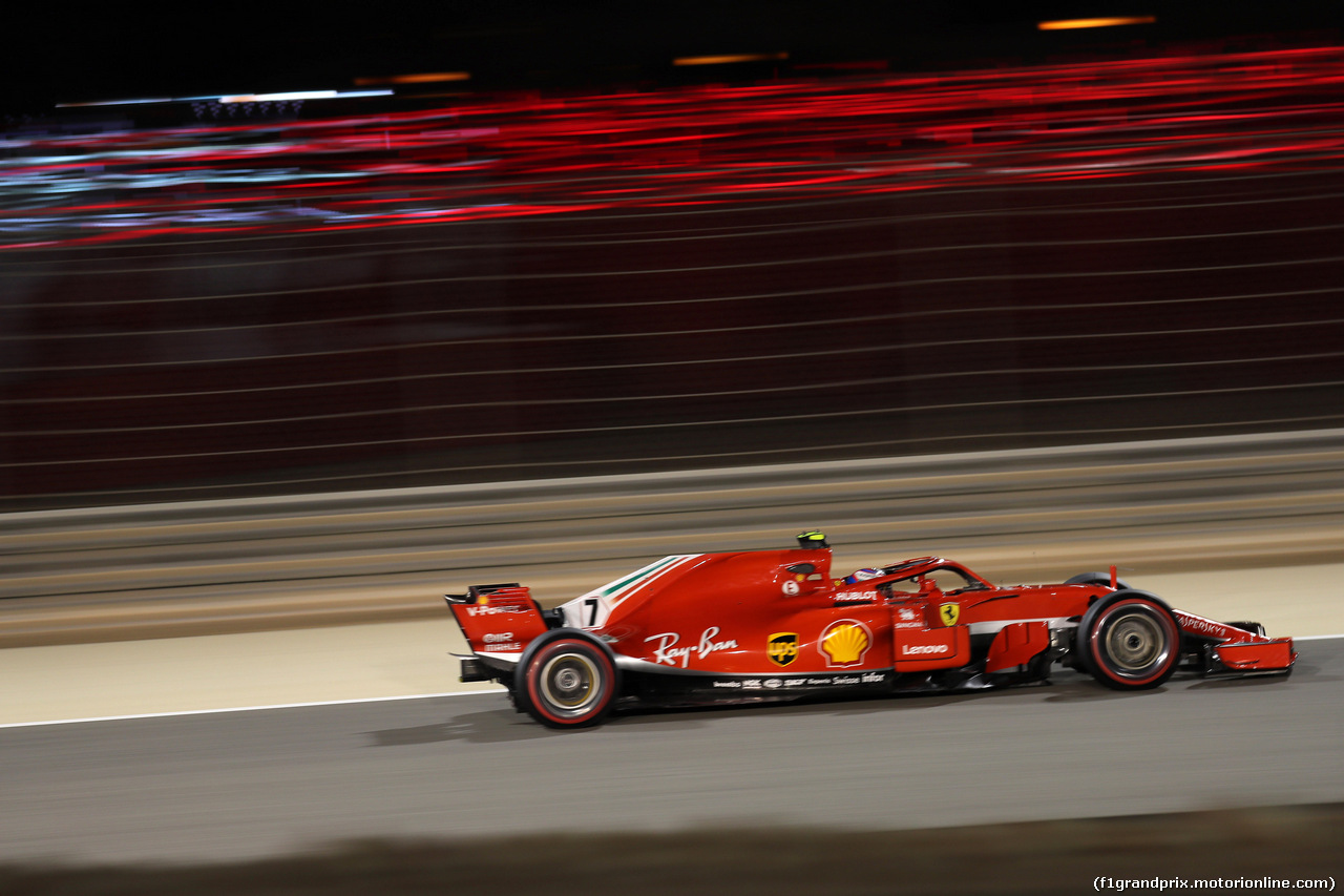 GP BAHRAIN, 06.04.2018 - Prove Libere 2, Kimi Raikkonen (FIN) Ferrari SF71H