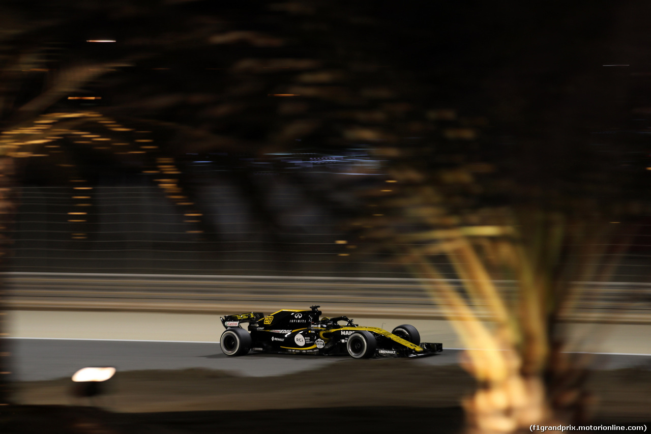 GP BAHRAIN, 06.04.2018 - Prove Libere 2, Nico Hulkenberg (GER) Renault Sport F1 Team RS18