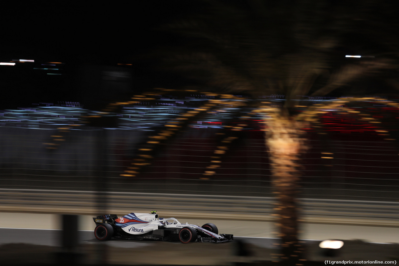 GP BAHRAIN, 06.04.2018 - Prove Libere 2, Sergey Sirotkin (RUS) Williams FW41
