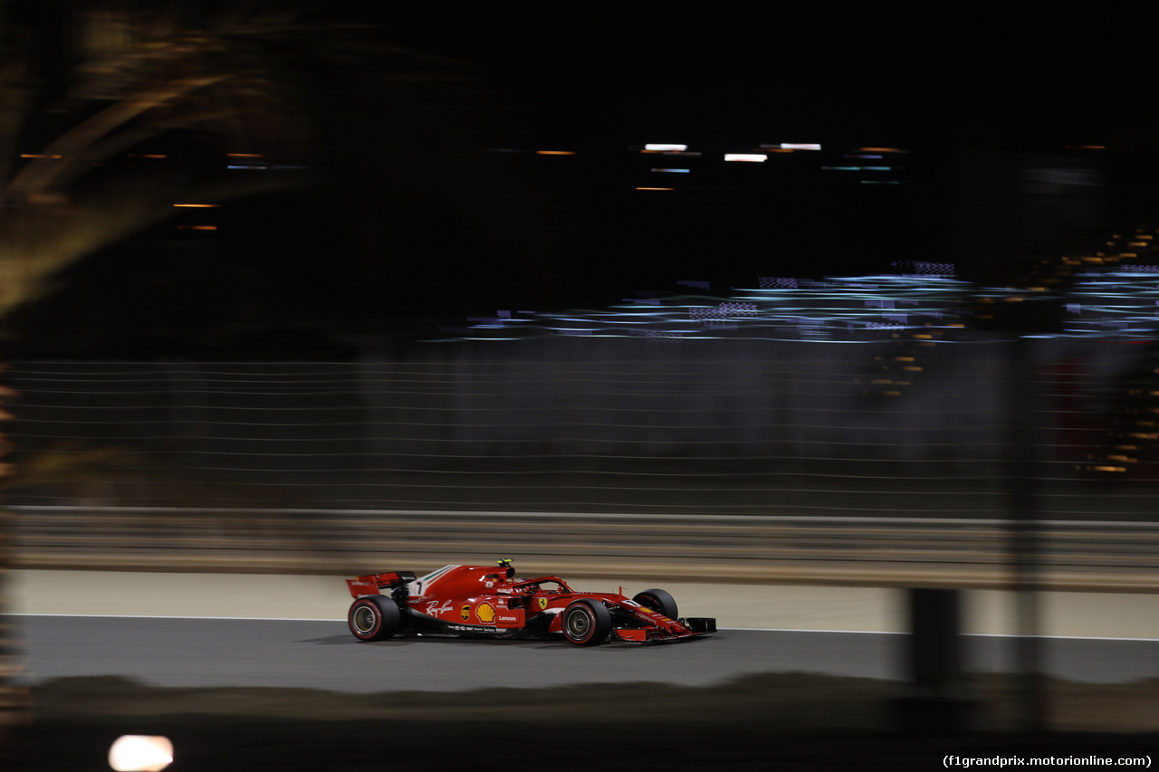 GP BAHRAIN, 06.04.2018 - Prove Libere 2, Kimi Raikkonen (FIN) Ferrari SF71H