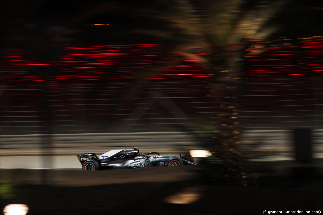 GP BAHRAIN, 06.04.2018 - Prove Libere 2, Valtteri Bottas (FIN) Mercedes AMG F1 W09