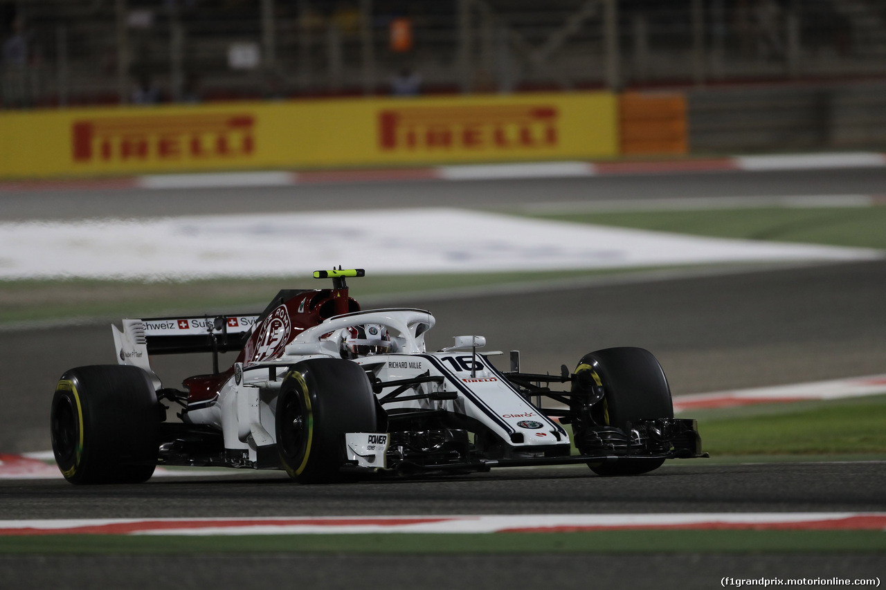 GP BAHRAIN, 06.04.2018 - Prove Libere 2, Charles Leclerc (MON) Sauber C37