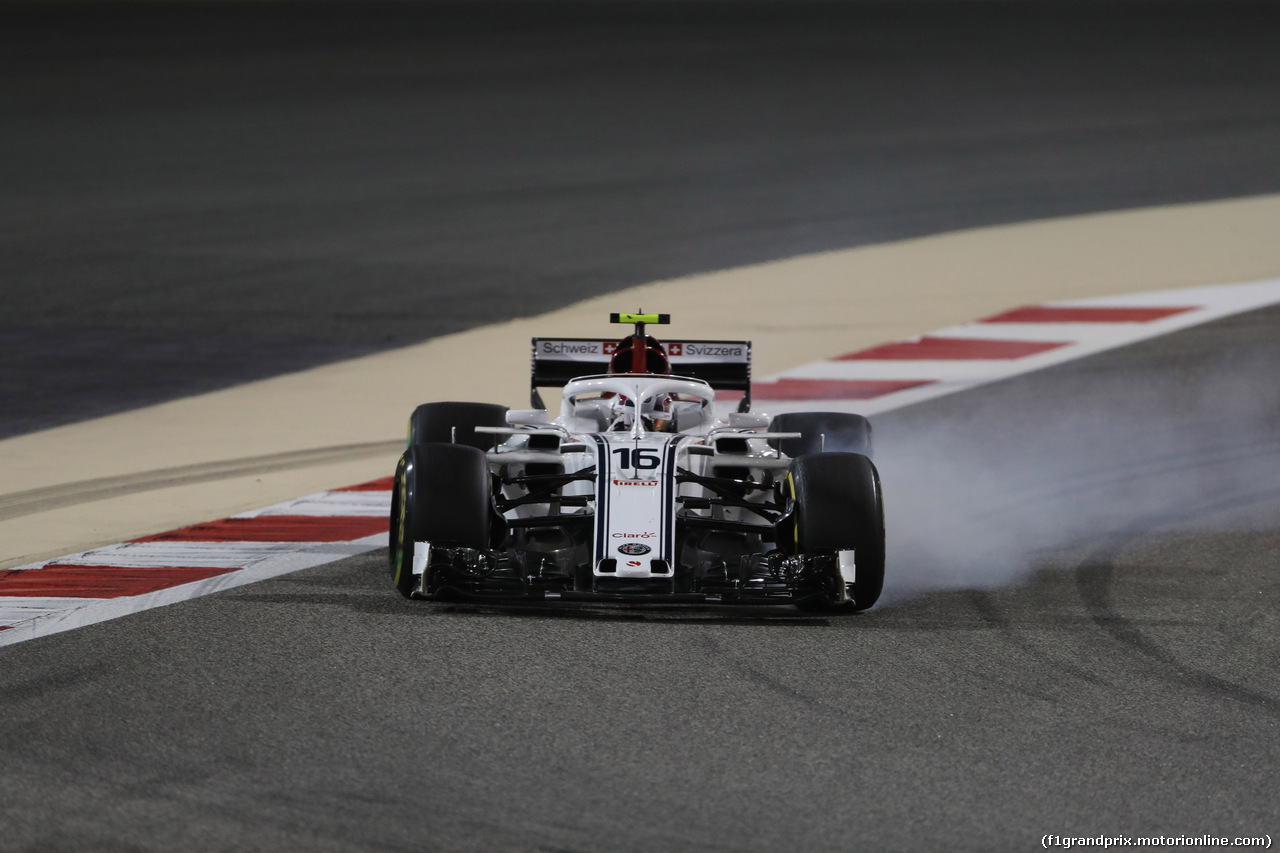 GP BAHRAIN, 06.04.2018 - Prove Libere 2, Charles Leclerc (MON) Sauber C37
