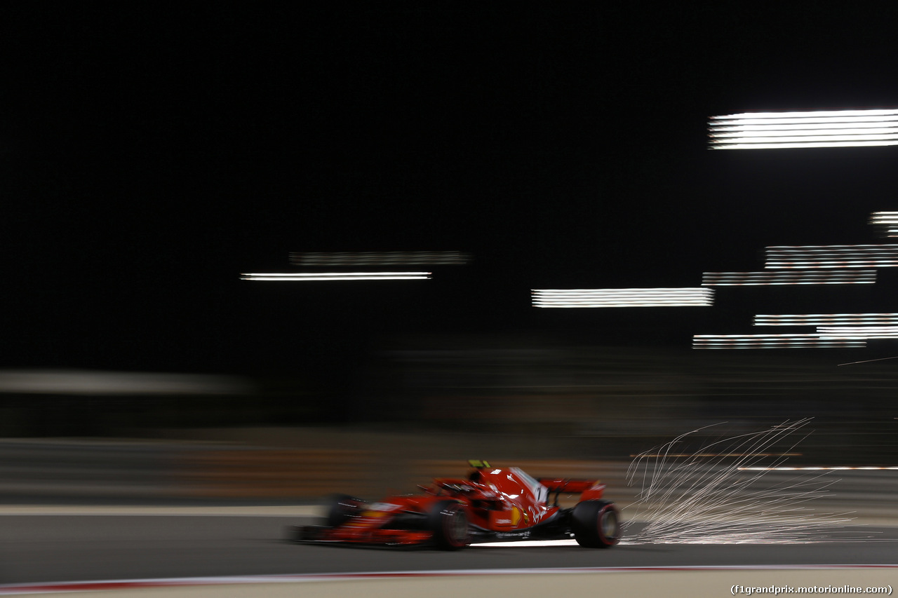 GP BAHRAIN, 06.04.2018 - Prove Libere 2, Kimi Raikkonen (FIN) Ferrari SF71H