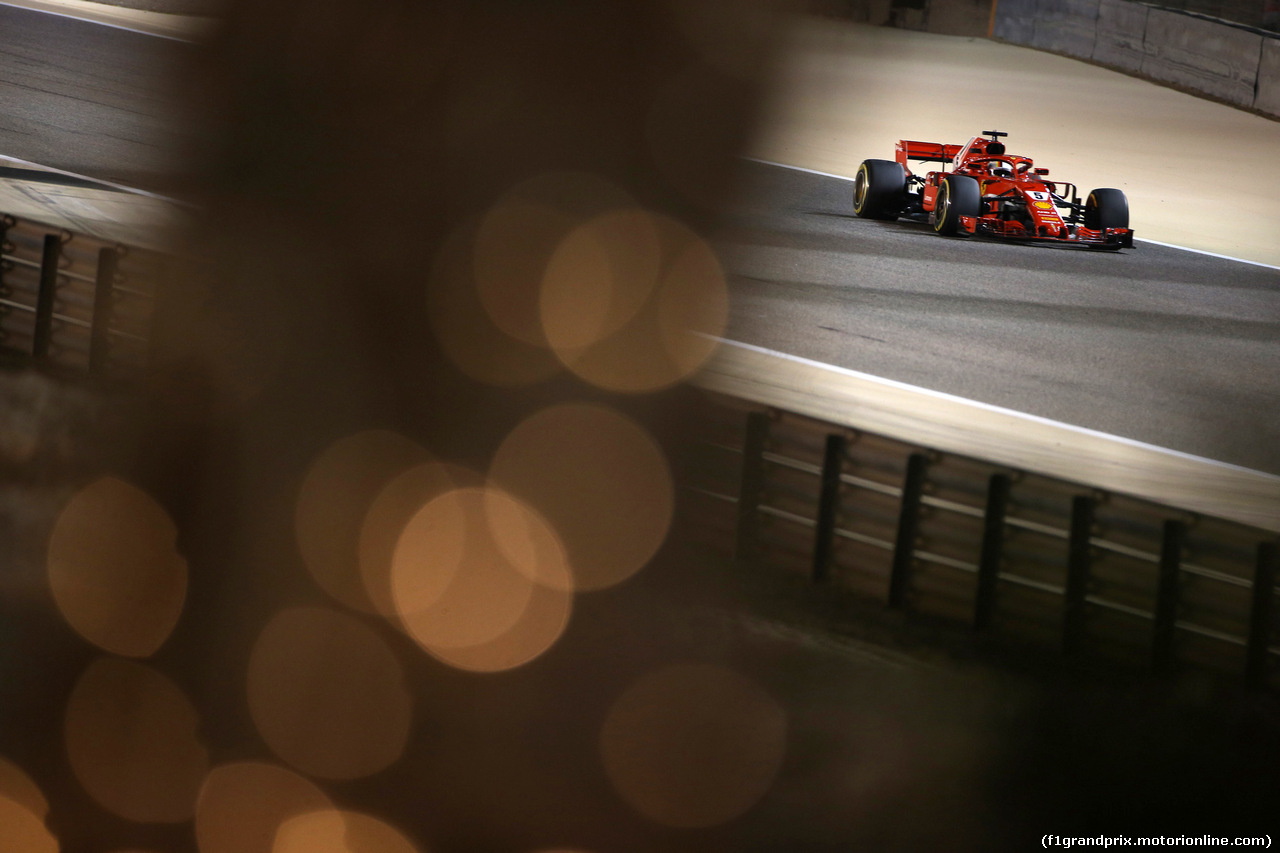 GP BAHRAIN, 06.04.2018 - Prove Libere 2, Sebastian Vettel (GER) Ferrari SF71H