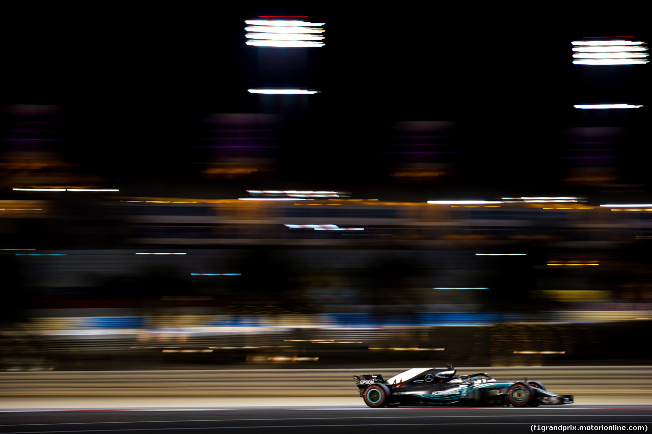 GP BAHRAIN, 06.04.2018 - Prove Libere 2, Lewis Hamilton (GBR) Mercedes AMG F1 W09