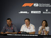 GP BAHRAIN, 06.04.2018 - Conferenza Stampa, Guenther Steiner (ITA) Haas F1 Team Prinicipal, Zak Brown (USA) McLaren Executive Director e Claire Williams (GBR) Williams Deputy Team Principal.