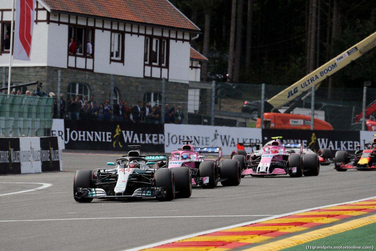 GP BELGIO, 26.08.2018 - Gara, Lewis Hamilton (GBR) Mercedes AMG F1 W09