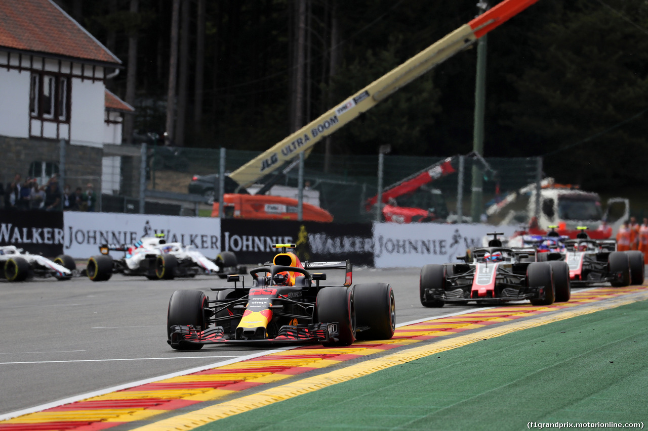 GP BELGIO, 26.08.2018 - Gara, Max Verstappen (NED) Red Bull Racing RB14