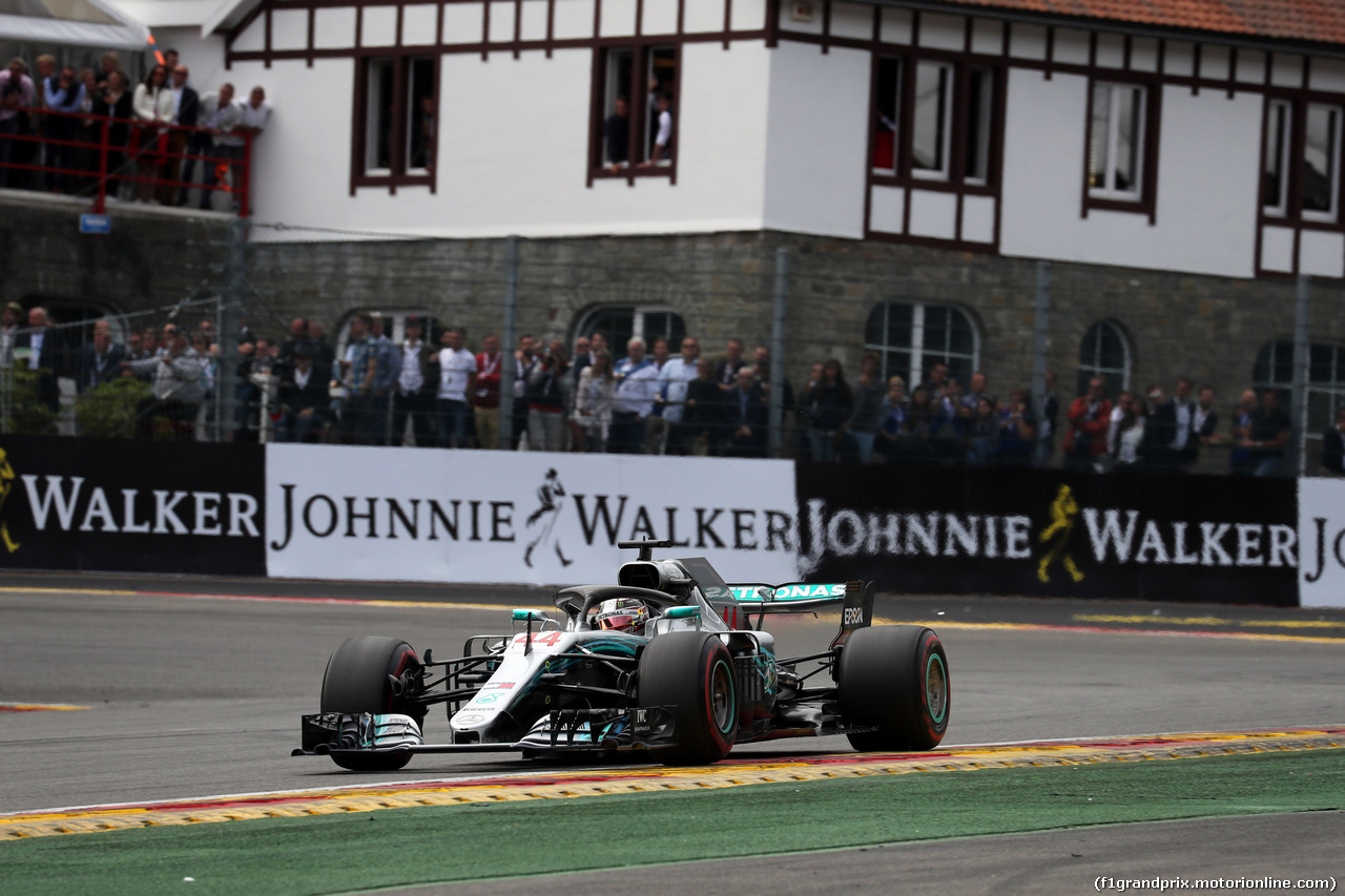 GP BELGIO, 26.08.2018 - Gara, Lewis Hamilton (GBR) Mercedes AMG F1 W09
