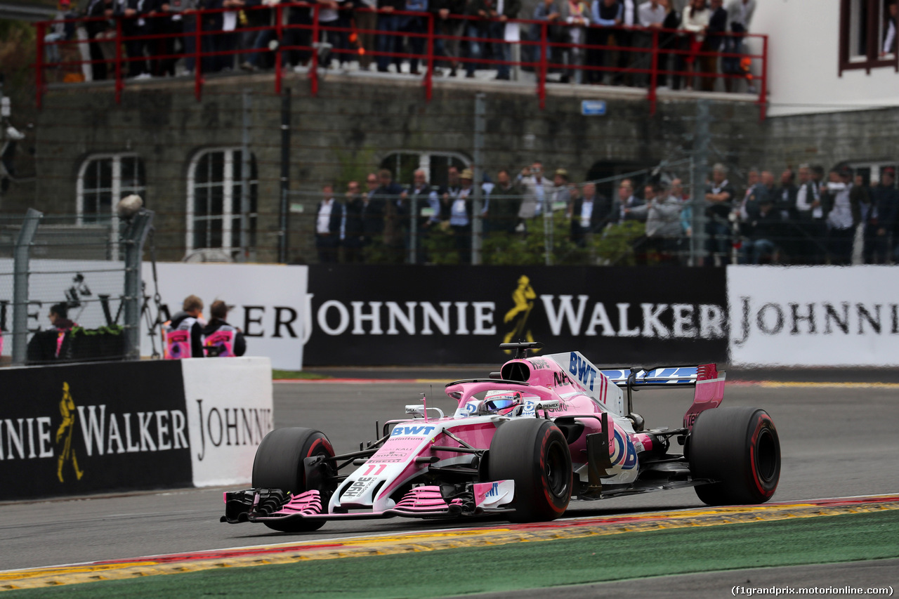 GP BELGIO, 26.08.2018 - Gara, Sergio Perez (MEX) Racing Point Force India F1 VJM11