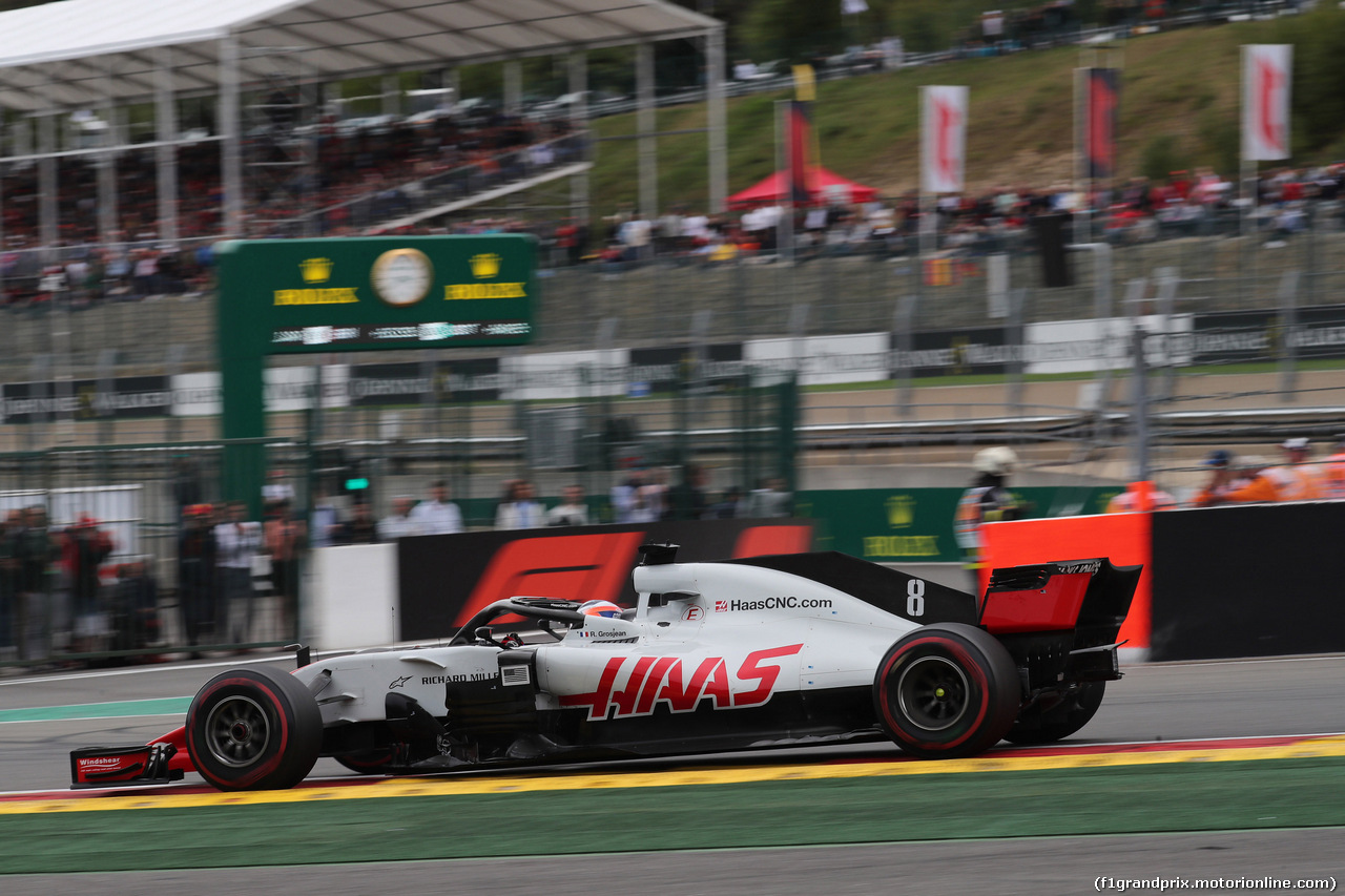GP BELGIO, 26.08.2018 - Gara, Romain Grosjean (FRA) Haas F1 Team VF-18
