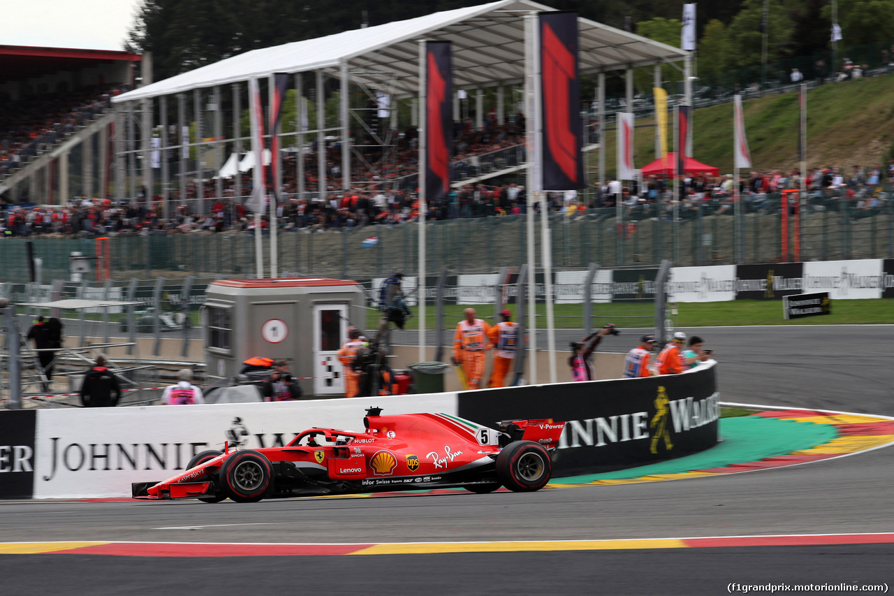 GP BELGIO, 26.08.2018 - Gara, Sebastian Vettel (GER) Ferrari SF71H