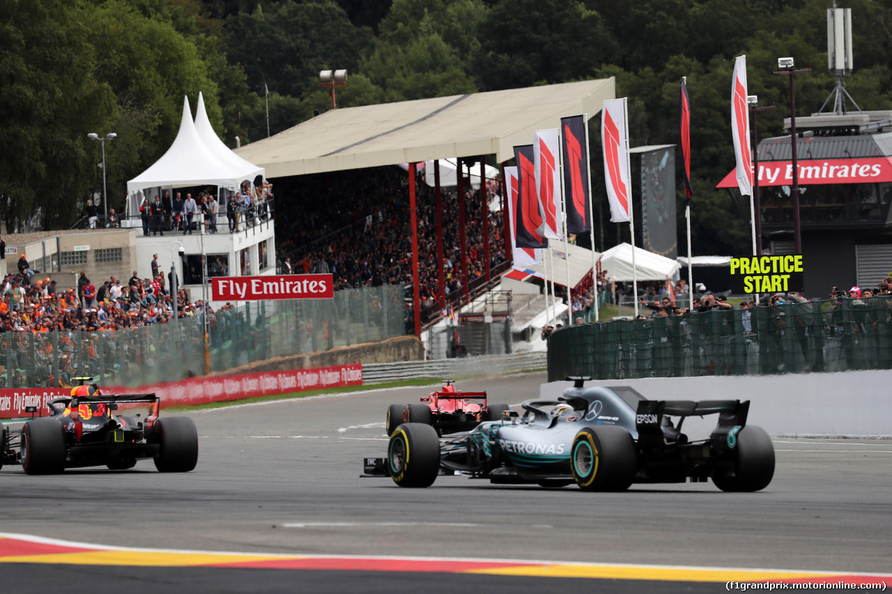 GP BELGIO, 26.08.2018 - Gara, Lewis Hamilton (GBR) Mercedes AMG F1 W09