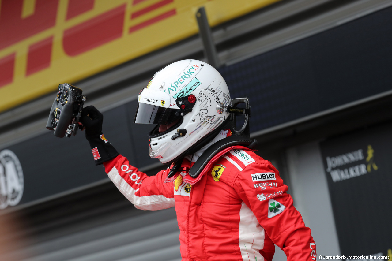 GP BELGIO, 26.08.2018 - Gara, Sebastian Vettel (GER) Ferrari SF71H vincitore