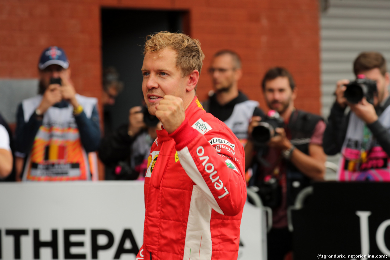 GP BELGIO, 26.08.2018 - Gara, Sebastian Vettel (GER) Ferrari SF71H vincitore