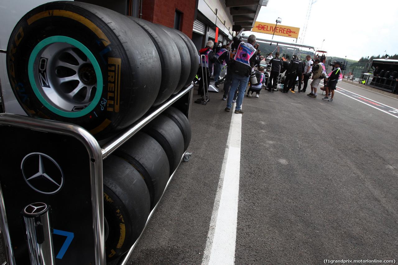 GP BELGIO, 25.08.2018 - Prove Libere 3, Pirelli Tyres e OZ Wheels