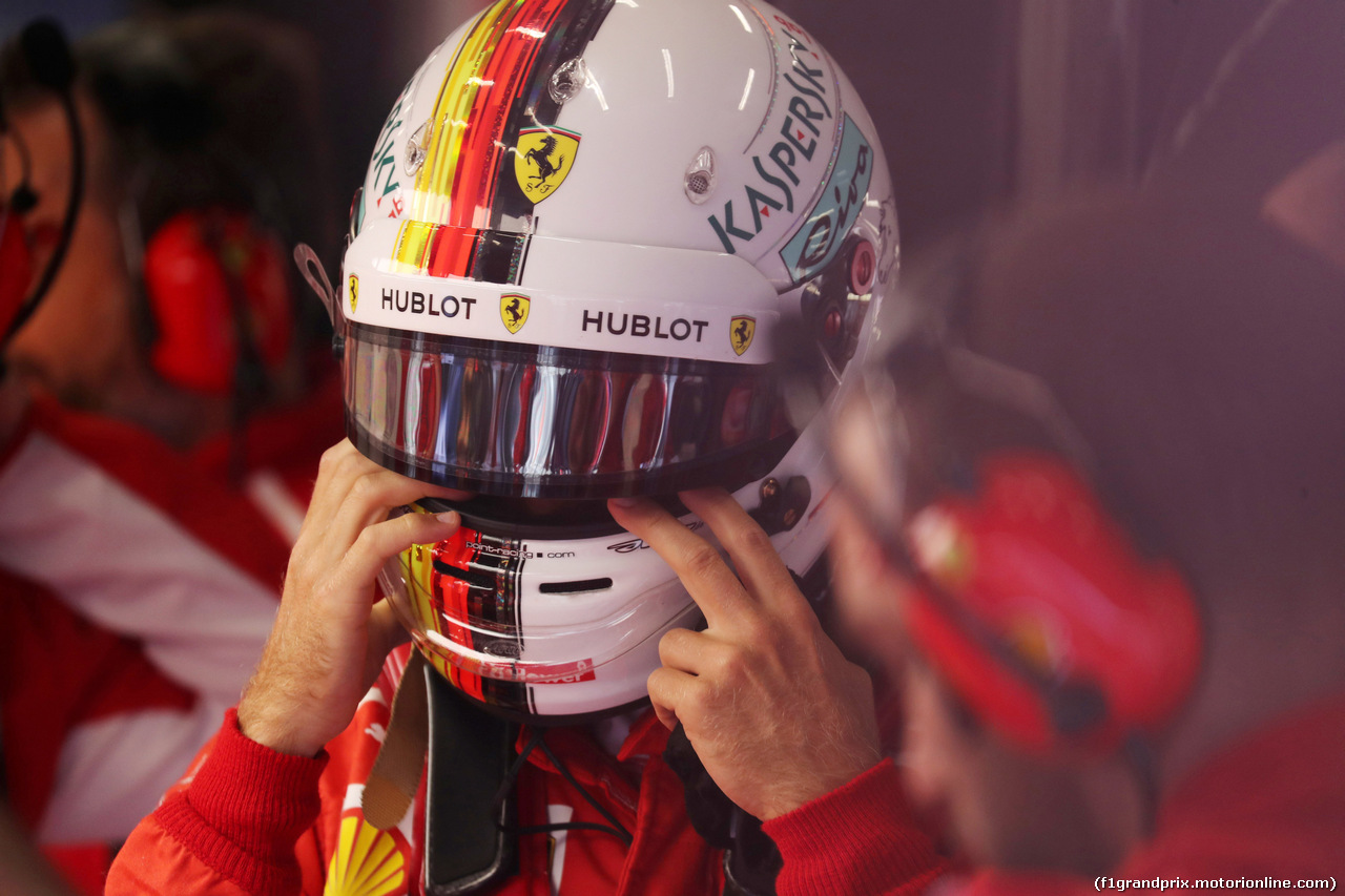 GP BELGIO, 25.08.2018 - Prove Libere 3, Sebastian Vettel (GER) Ferrari SF71H