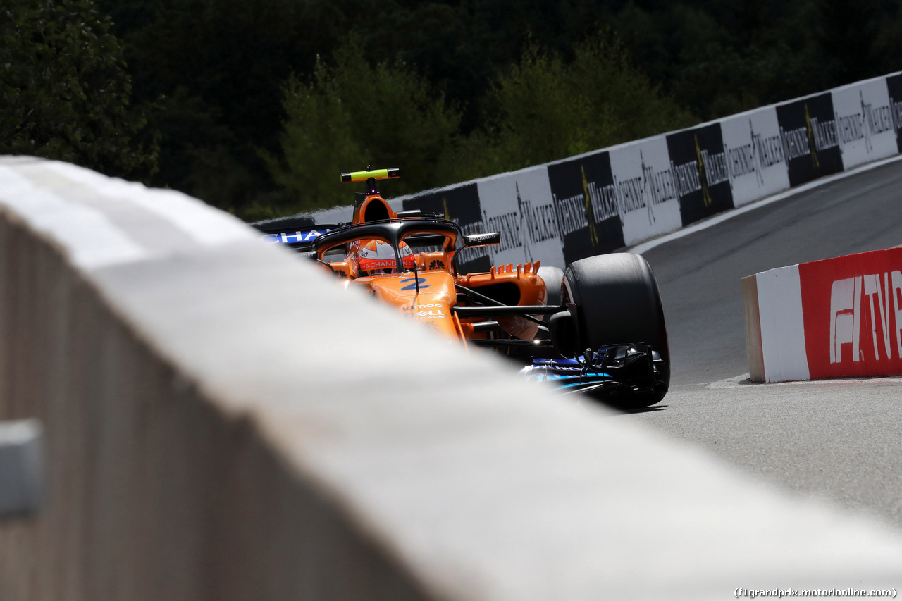 GP BELGIO, 25.08.2018 - Prove Libere 3, Stoffel Vandoorne (BEL) McLaren MCL33