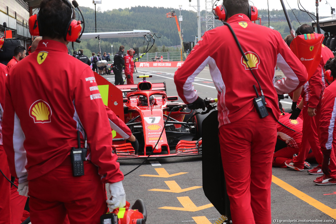GP BELGIO, 25.08.2018 - Prove Libere 3, Kimi Raikkonen (FIN) Ferrari SF71H