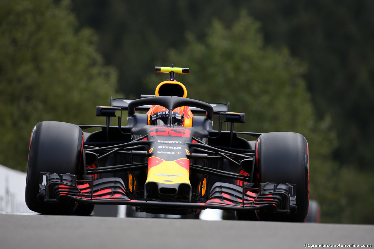GP BELGIO, 25.08.2018 - Prove Libere 3, Max Verstappen (NED) Red Bull Racing RB14