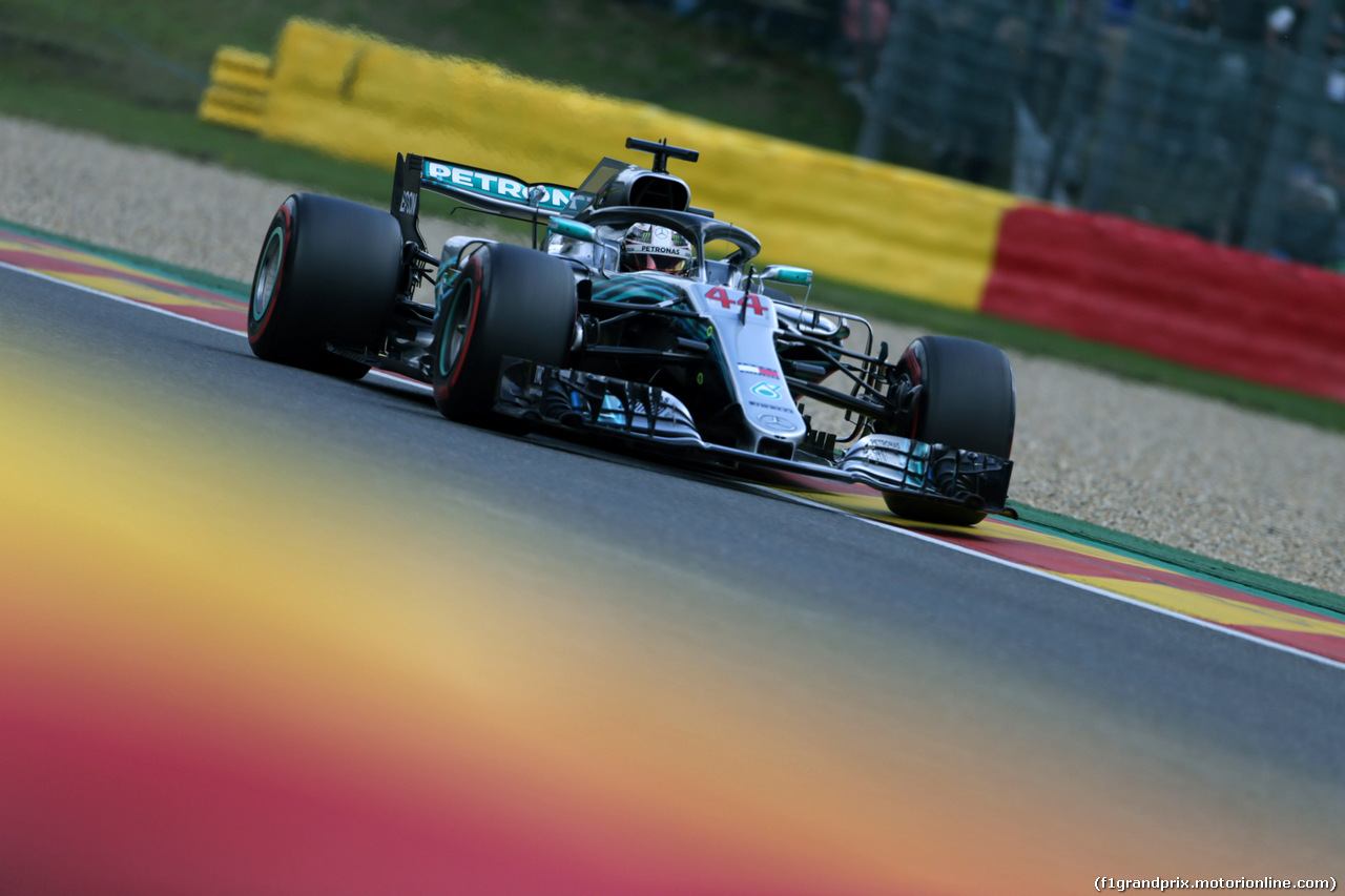 GP BELGIO, 25.08.2018 - Prove Libere 3, Lewis Hamilton (GBR) Mercedes AMG F1 W09