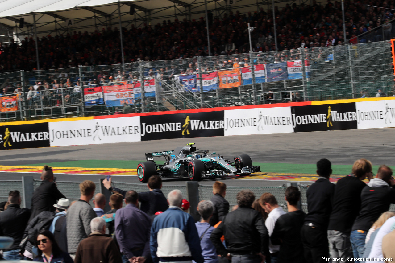 GP BELGIO, 25.08.2018 - Qualifiche, Valtteri Bottas (FIN) Mercedes AMG F1 W09