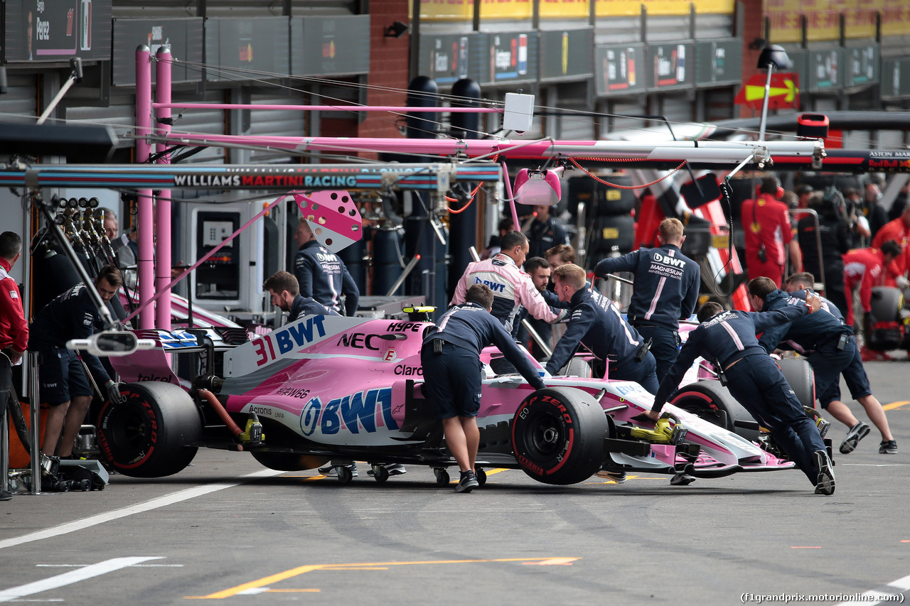 GP BELGIO, 25.08.2018 - Qualifiche, Esteban Ocon (FRA) Racing Point Force India F1 VJM11