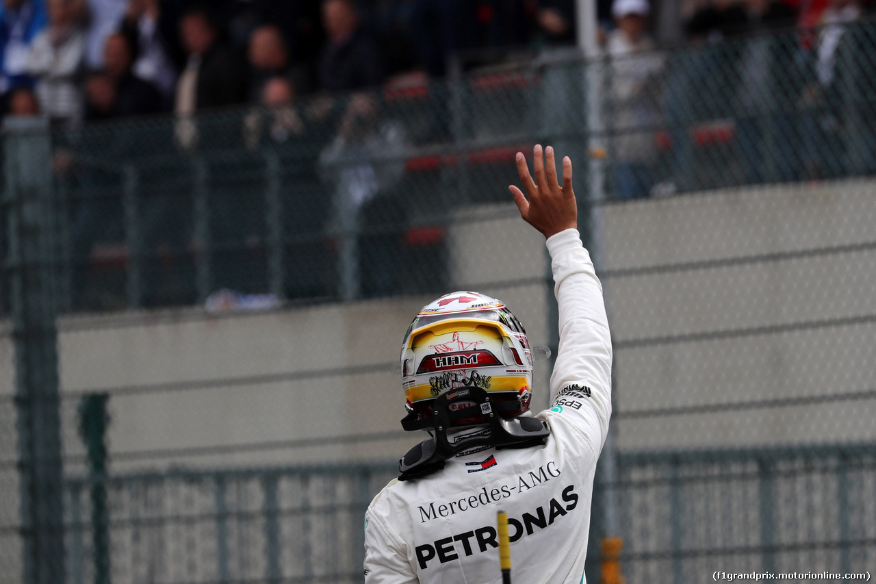 GP BELGIO, 25.08.2018 - Qualifiche, Lewis Hamilton (GBR) Mercedes AMG F1 W09 pole position