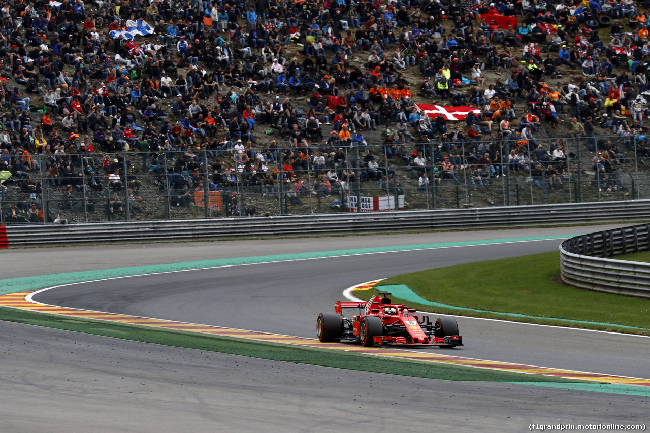 GP BELGIO, 25.08.2018 - Qualifiche, Sebastian Vettel (GER) Ferrari SF71H