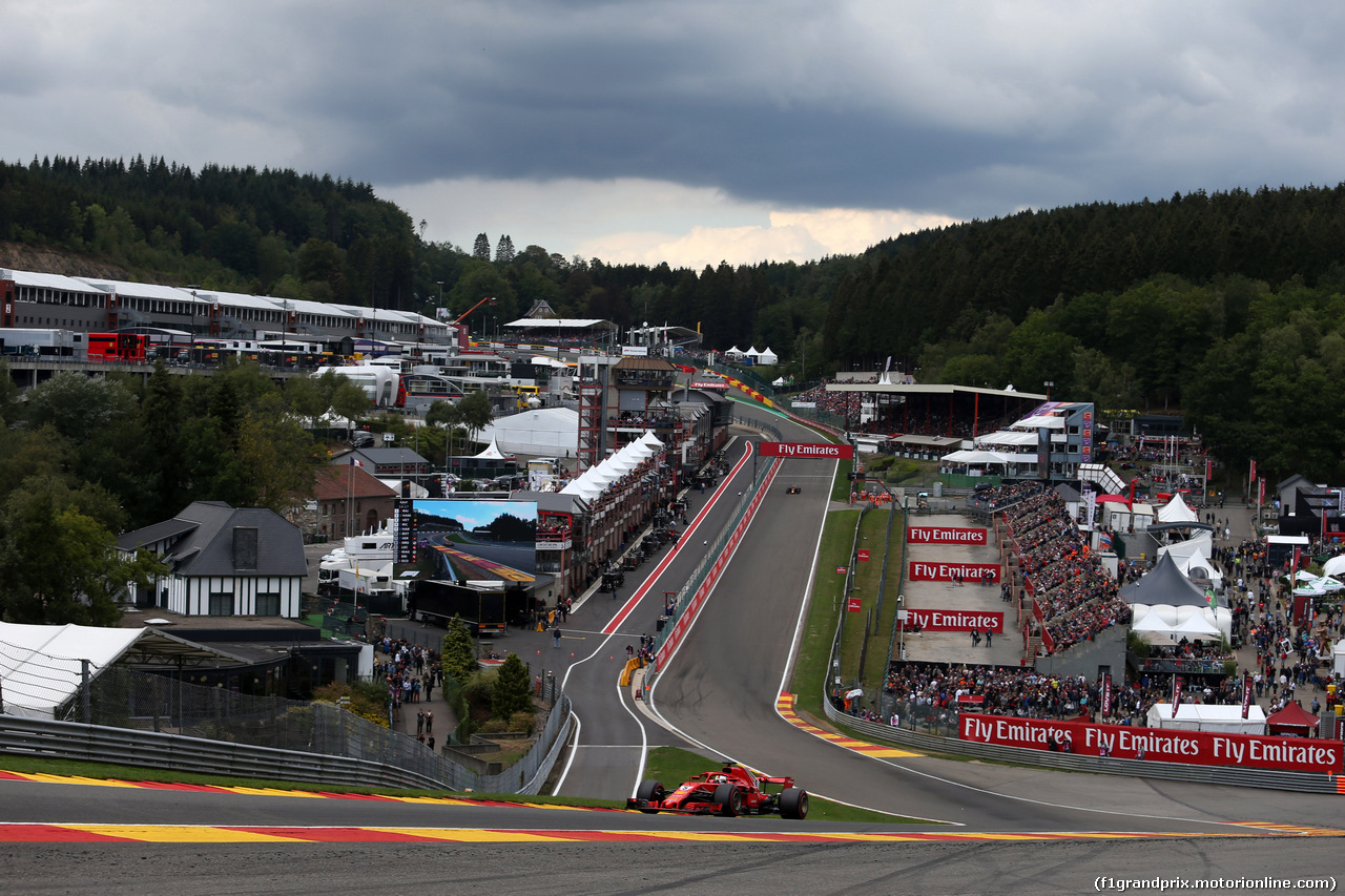 GP BELGIO, 25.08.2018 - Qualifiche, Sebastian Vettel (GER) Ferrari SF71H