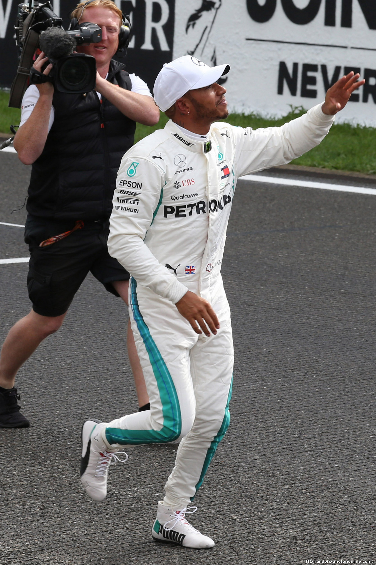 GP BELGIO, 25.08.2018 - Qualifiche, Lewis Hamilton (GBR) Mercedes AMG F1 W09 pole position