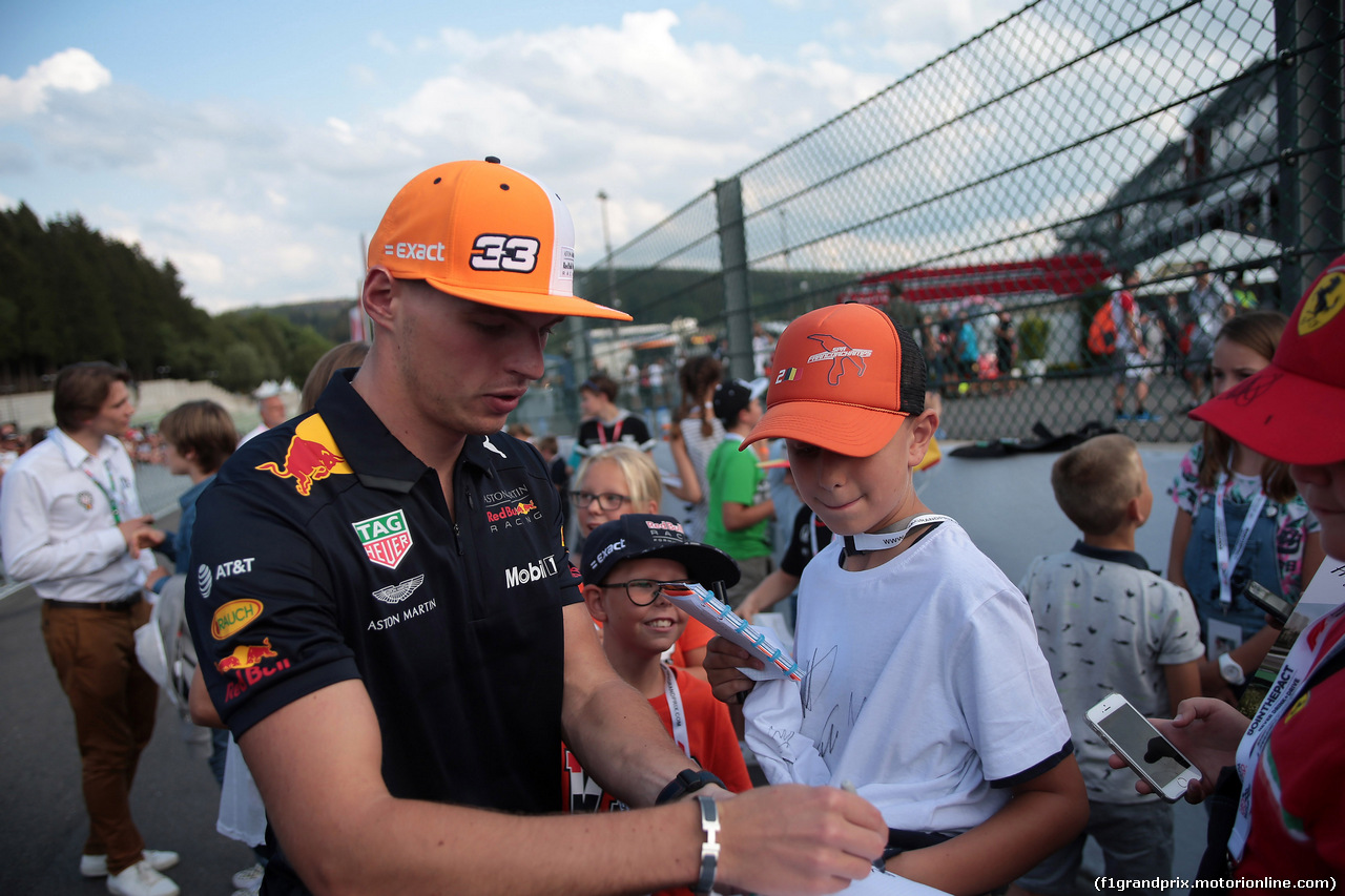 GP BELGIO, 23.08.2018 - Max Verstappen (NED) Red Bull Racing RB14