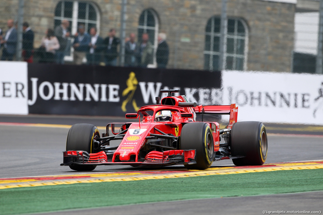 GP BELGIO, 24.08.2018 - Prove Libere 1, Sebastian Vettel (GER) Ferrari SF71H