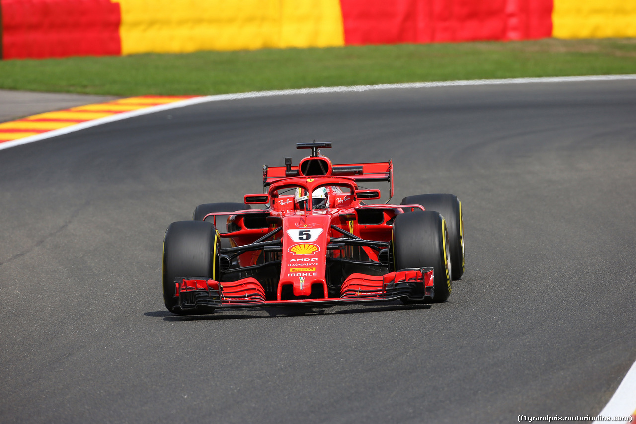 GP BELGIO, 24.08.2018 - Prove Libere 1, Sebastian Vettel (GER) Ferrari SF71H