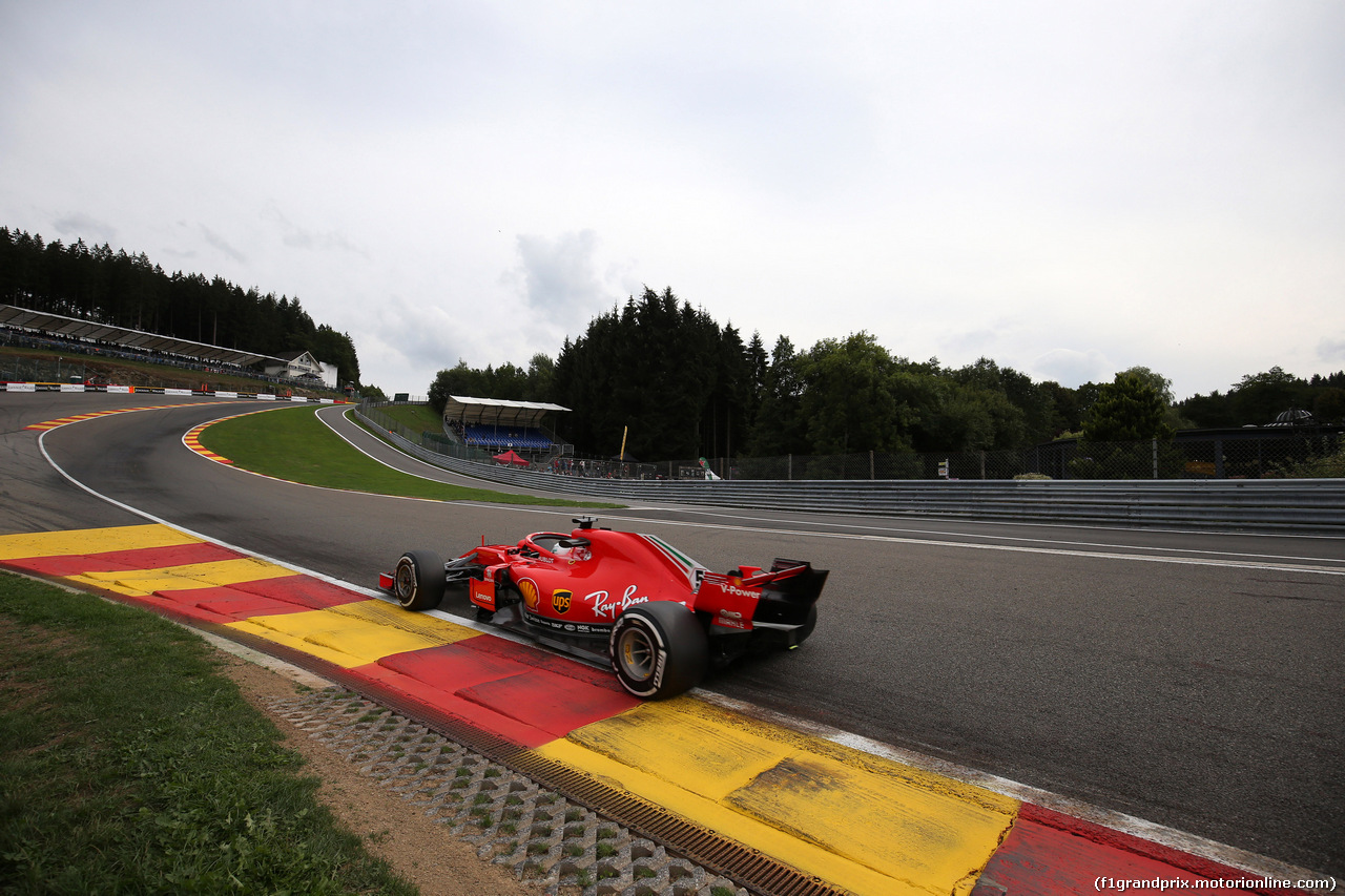 GP BELGIO, 24.08.2018 - Prove Libere 2, Sebastian Vettel (GER) Ferrari SF71H
