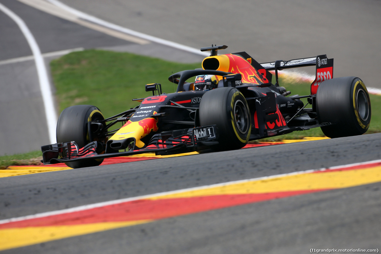 GP BELGIO, 24.08.2018 - Prove Libere 2, Daniel Ricciardo (AUS) Red Bull Racing RB14