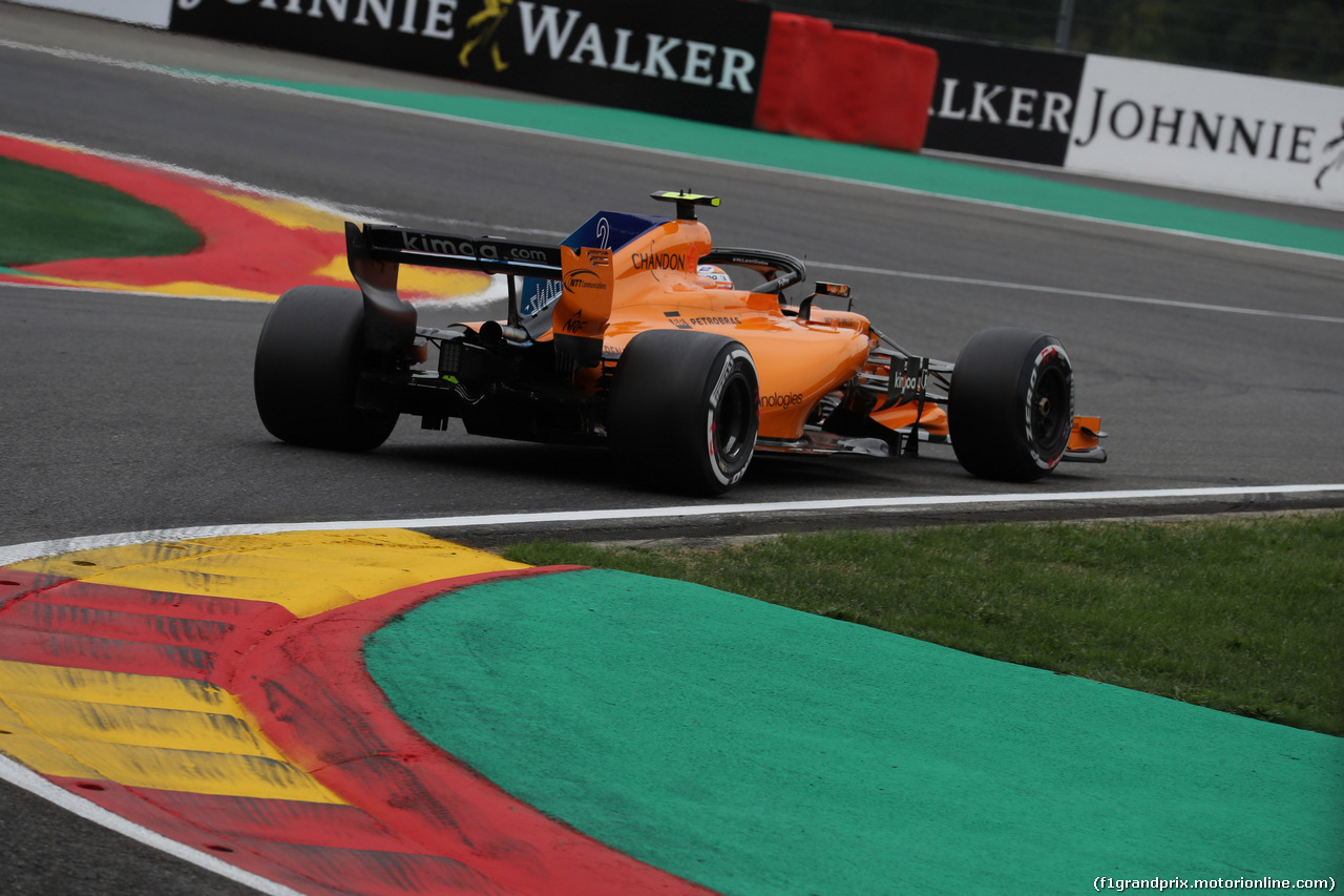 GP BELGIO, 24.08.2018 - Prove Libere 2, Stoffel Vandoorne (BEL) McLaren MCL33
