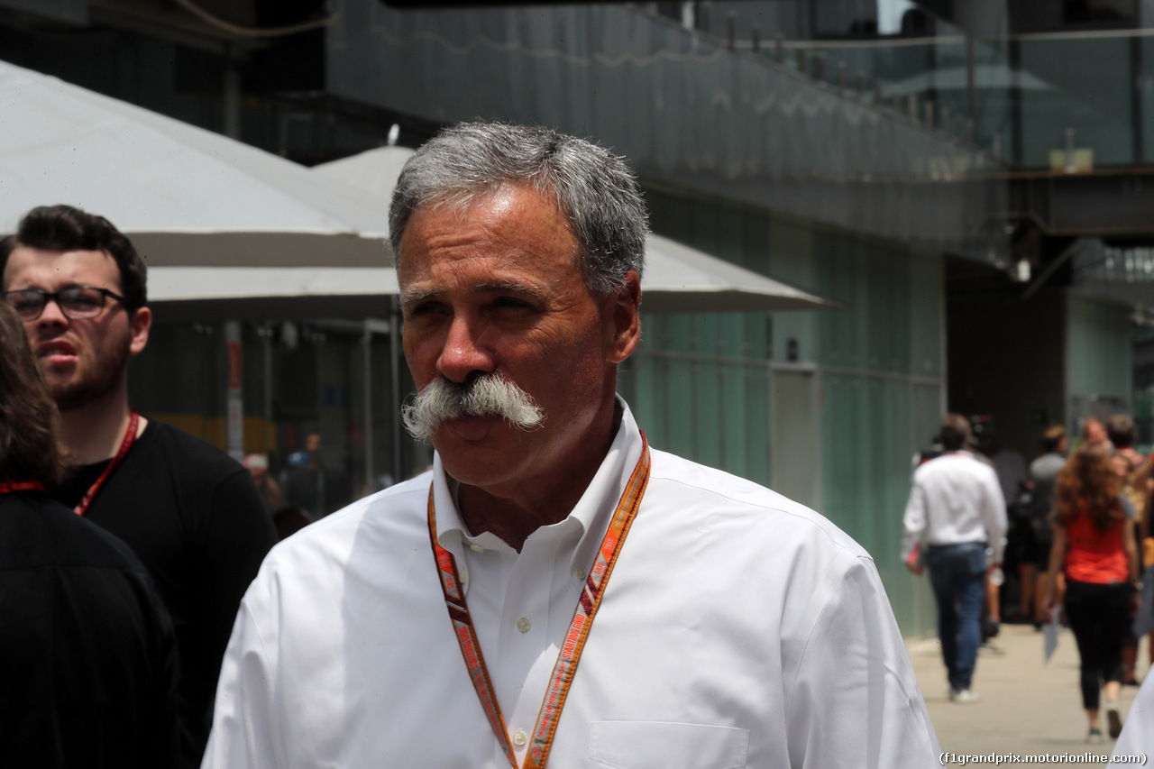 GP BRASILE, 11.11.2018 - Chase Carey (USA) Formula One Group Chairman