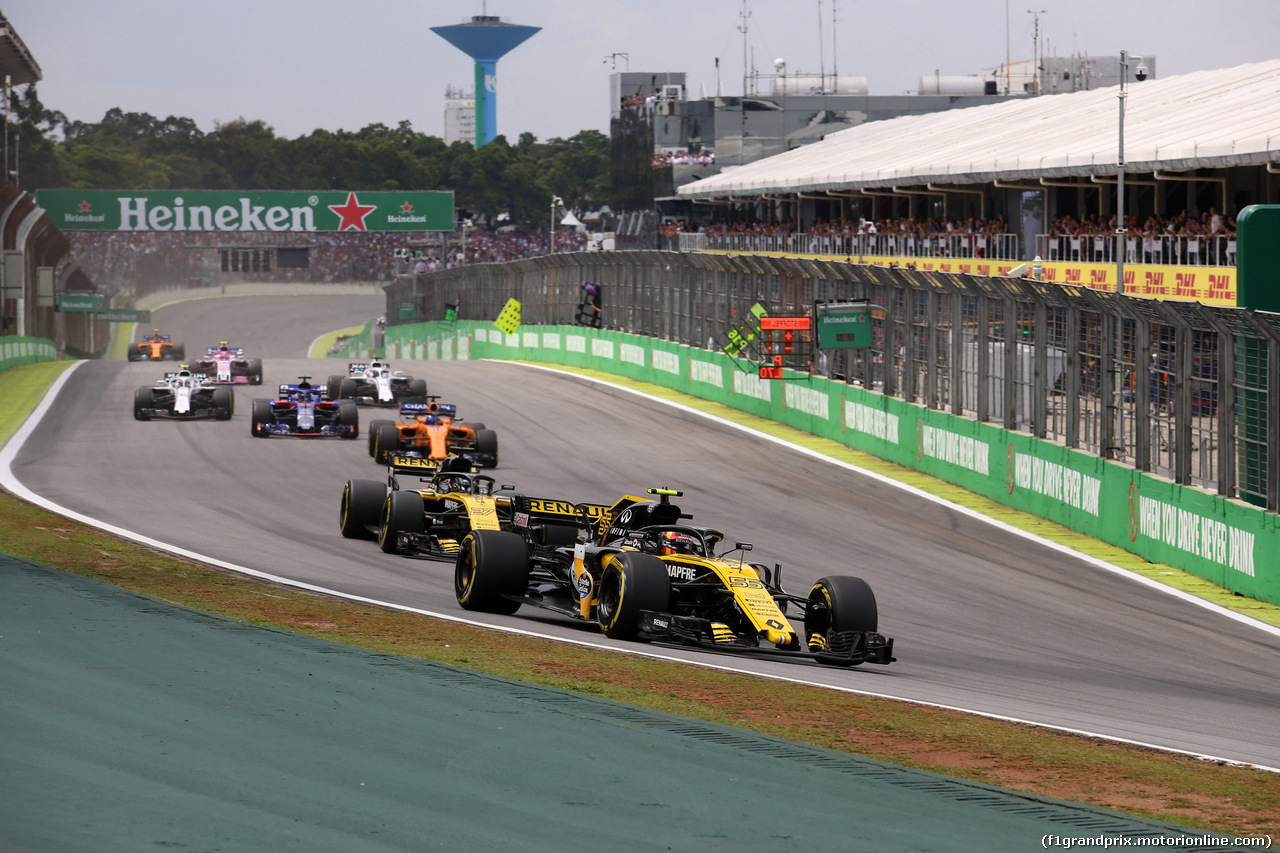 GP BRASILE, 11.11.2018 - Gara, Carlos Sainz Jr (ESP) Renault Sport F1 Team RS18