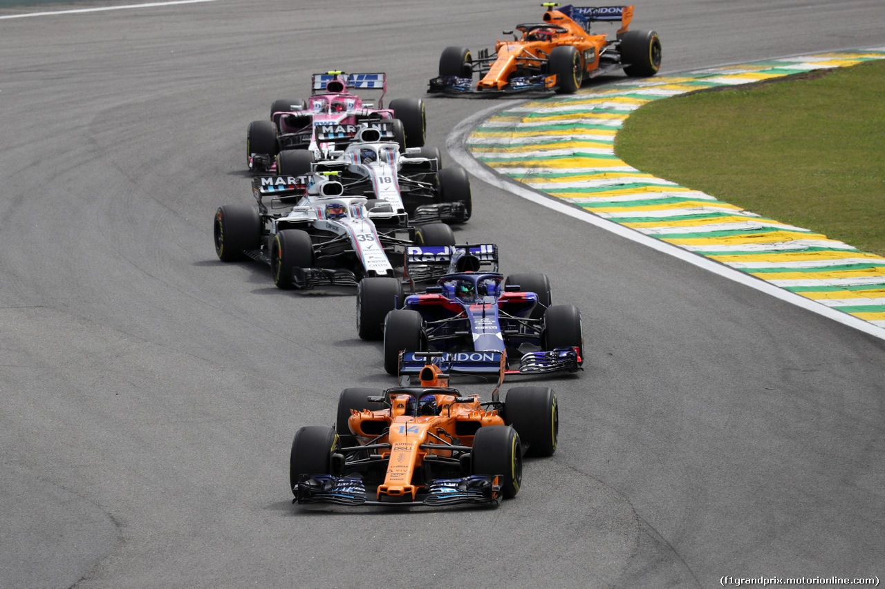 GP BRASILE, 11.11.2018 - Gara, Fernando Alonso (ESP) McLaren MCL33